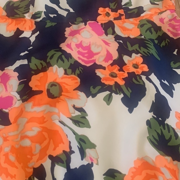 Donna Morgan Fit & Flare Sleeveless Neon Floral Knee Length Dress Women’s 6 - Picture 4 of 13